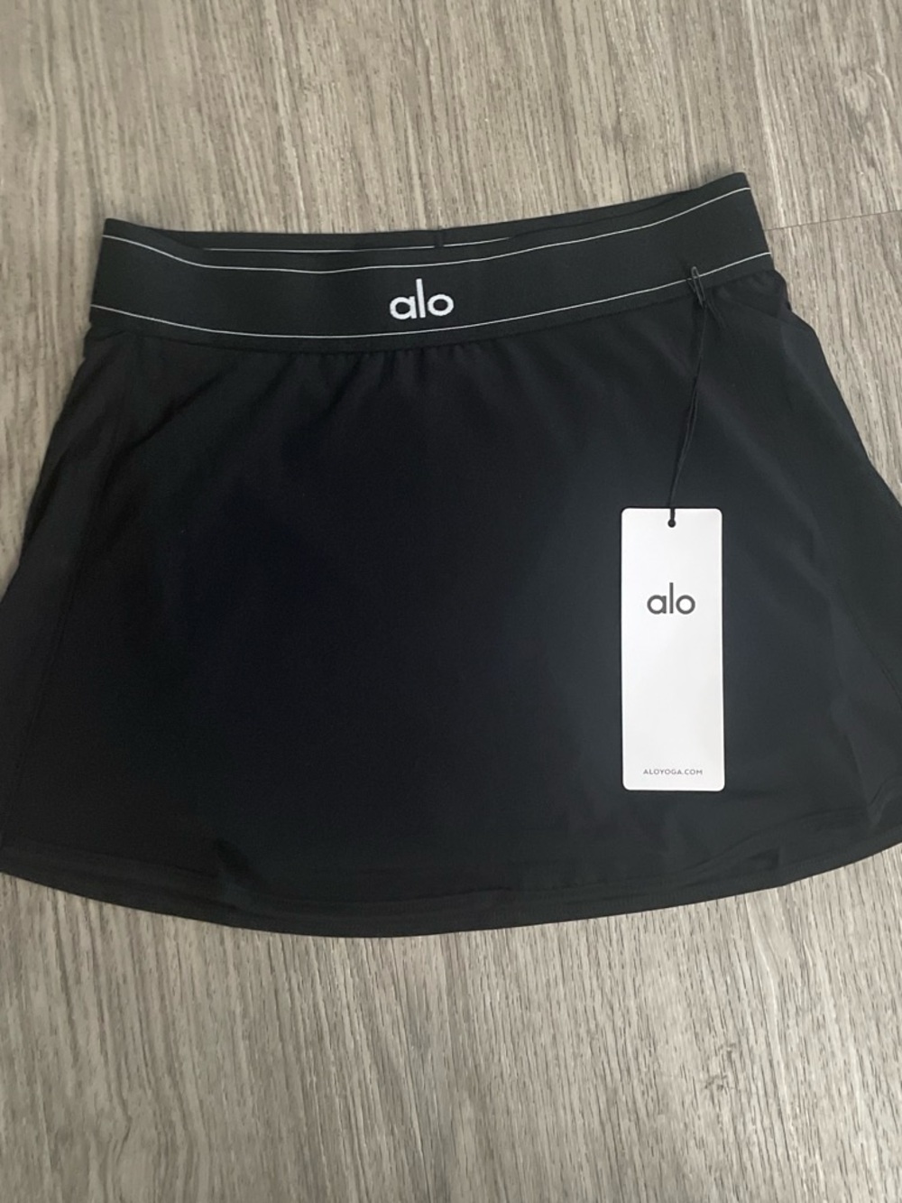 ALO Yoga Black Active Mini Skirt